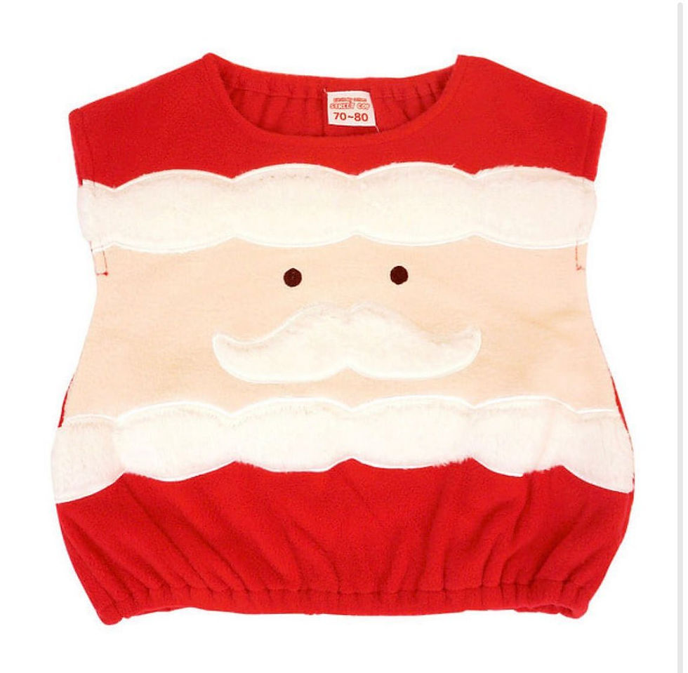 縮圖：日本直送 超可愛聖誕老人🎅🏻造型上衣(70-80碼)