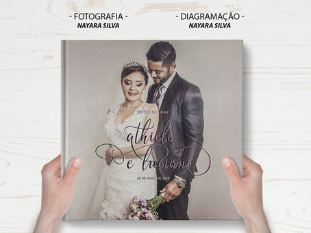 Design do álbum de casamento (Athiele e Luciano)