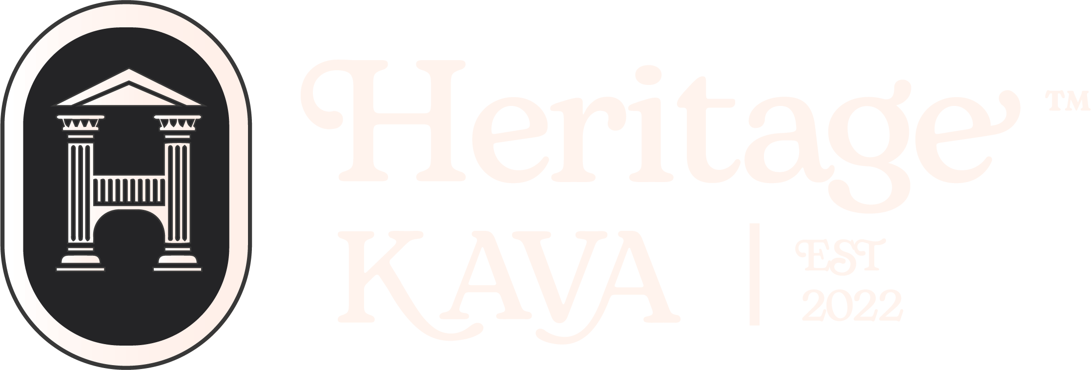 Heritage Kava Logo White