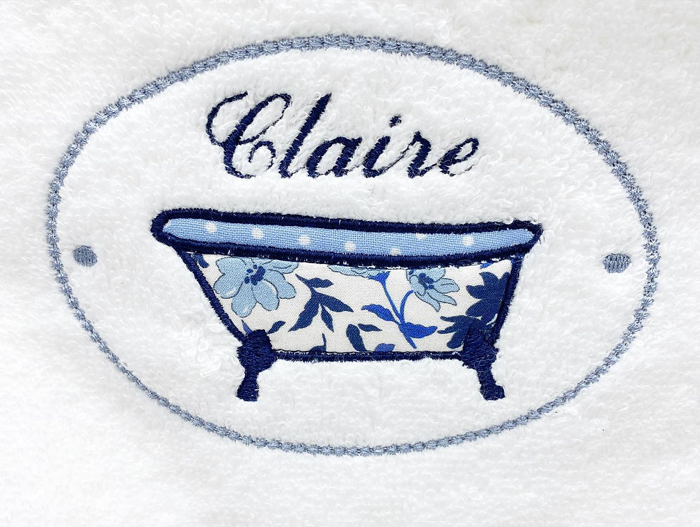 Miniature : Serviette de bain brodée