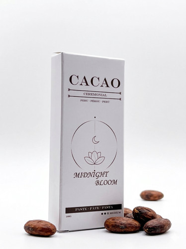 Cacao - pure ceremonial-grade paste (60g) | Midnight Bloom