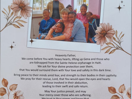 A Prayer For Gena And Those Who Are Kidnapped