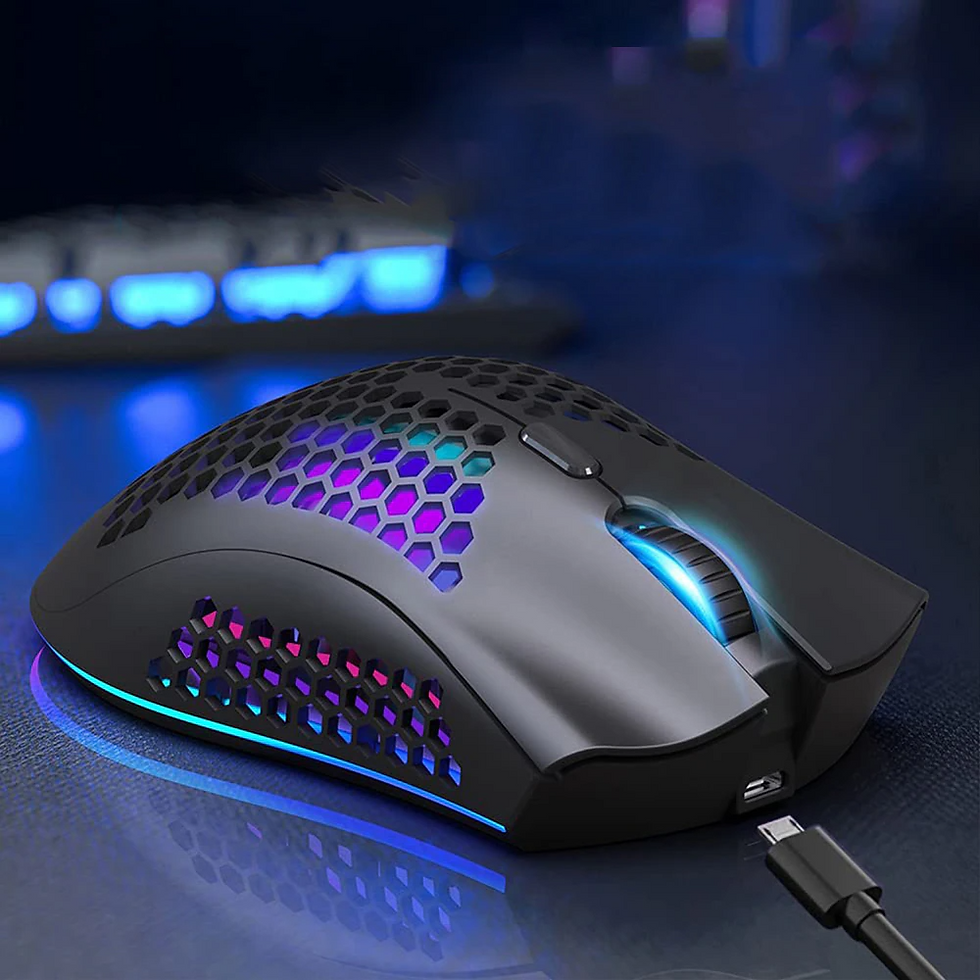 Miniatura: Wireless Mouse Gaming Rechargeable Optical Mouse Cordless 7 Color LED Backlit PC