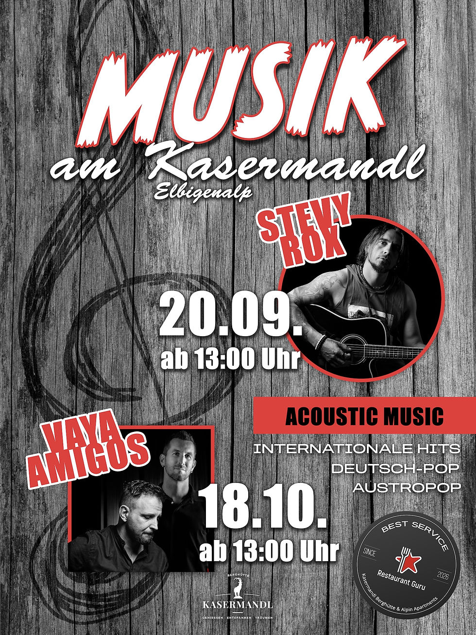 Musik am Kasermandl Elbigenalp - STEVY ROX unplugged