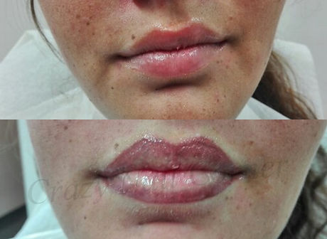 Lippenschattierung permanent make up