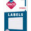 Thumbnail: Small White Dumbell Labels, 1-4/16" x 7/16", 1000/Bx