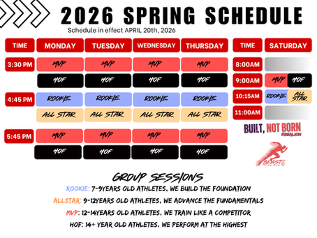 Testing Week + New Schedule Updates