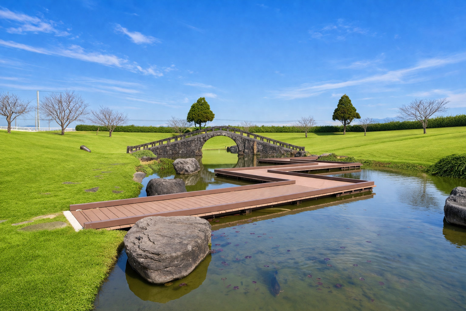 はす池広場 |菊陽杉並木公園| 熊本県菊池郡菊陽町