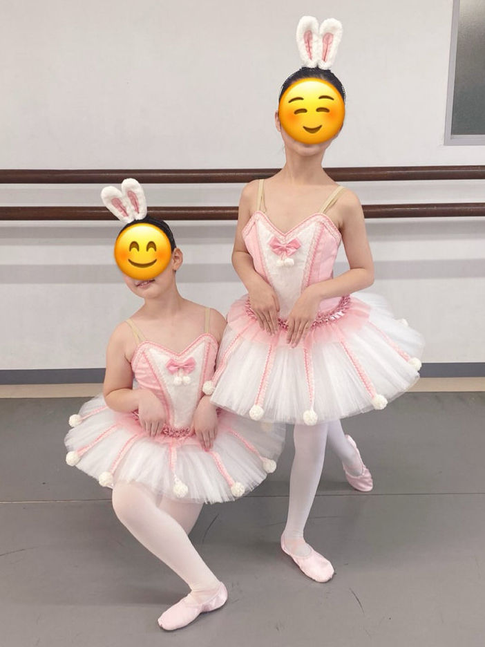 ~サンドペーパーバレエ~ うさぎさんチームの2人