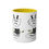 Thumbnail: I Love Tea And CatsTwo-Tone Coffee Mugs, 11oz