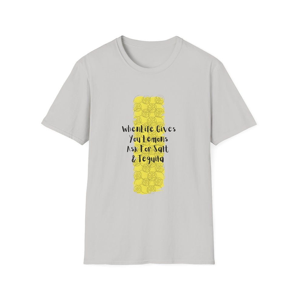 Thumbnail: An Original Design Tequila & LemonsT-Shirt Design, Unisex Tee, Gift for Friends