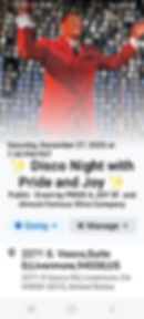 Disco Night w/ Pride & Joy SF