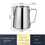 Thumbnail: Coffee Milk Frothing Pitcher Jug Stainless Steel 
