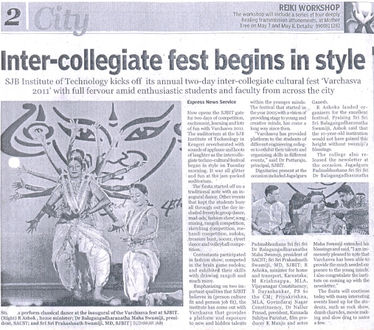 Inter-collegiate fest begins in Style >>> Varchasva 2011
