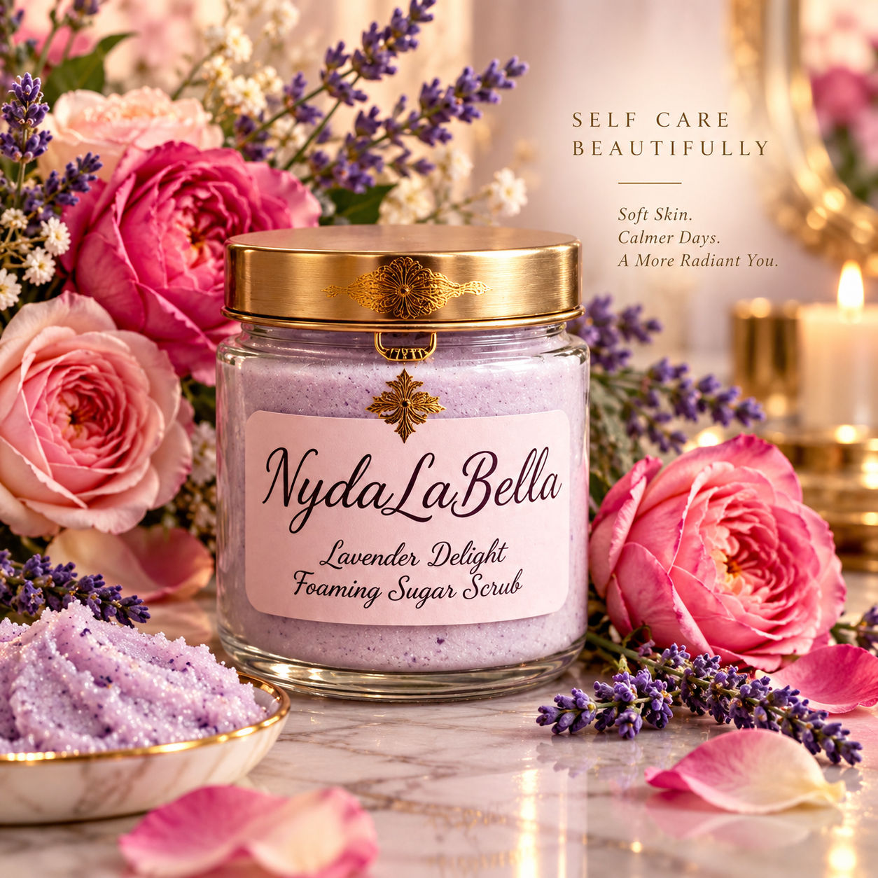 Lavender Delight Foaming Sugar Scrub 