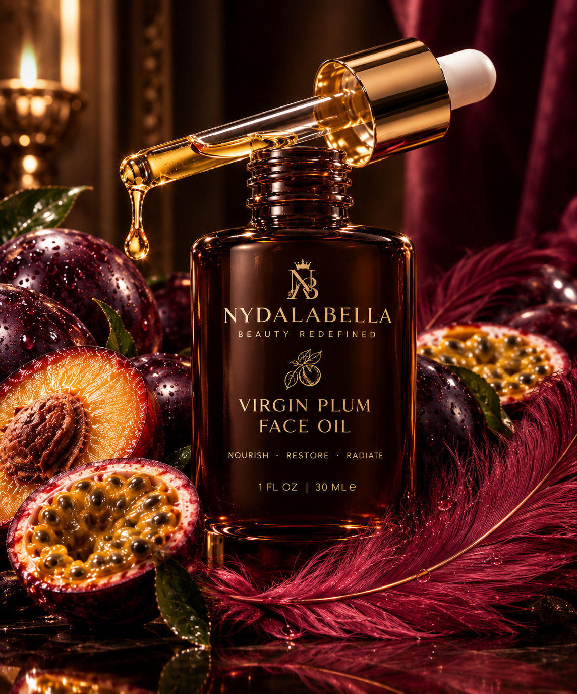 Virgin Plum &Passion Fruit Face Oil 1.7oz