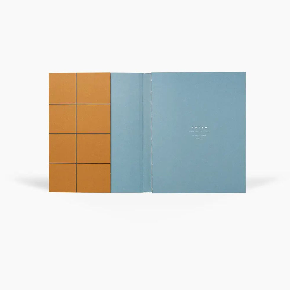 Miniatura: Cuaderno Medium - Ocre & Azul