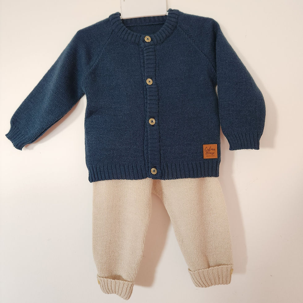 Miniatura: Conjunto para bebé saco y pantalón