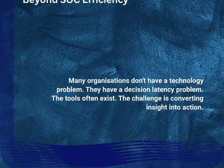 Beyond SOC Efficiency: Why Faster Detection Is Not Delivering Faster Containment