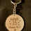Thumbnail: Engraved large circle keychain in gold or stainless steel