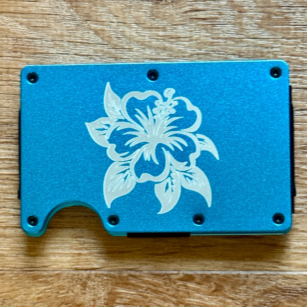 Thumbnail: Minimalist Wallet custom engraved