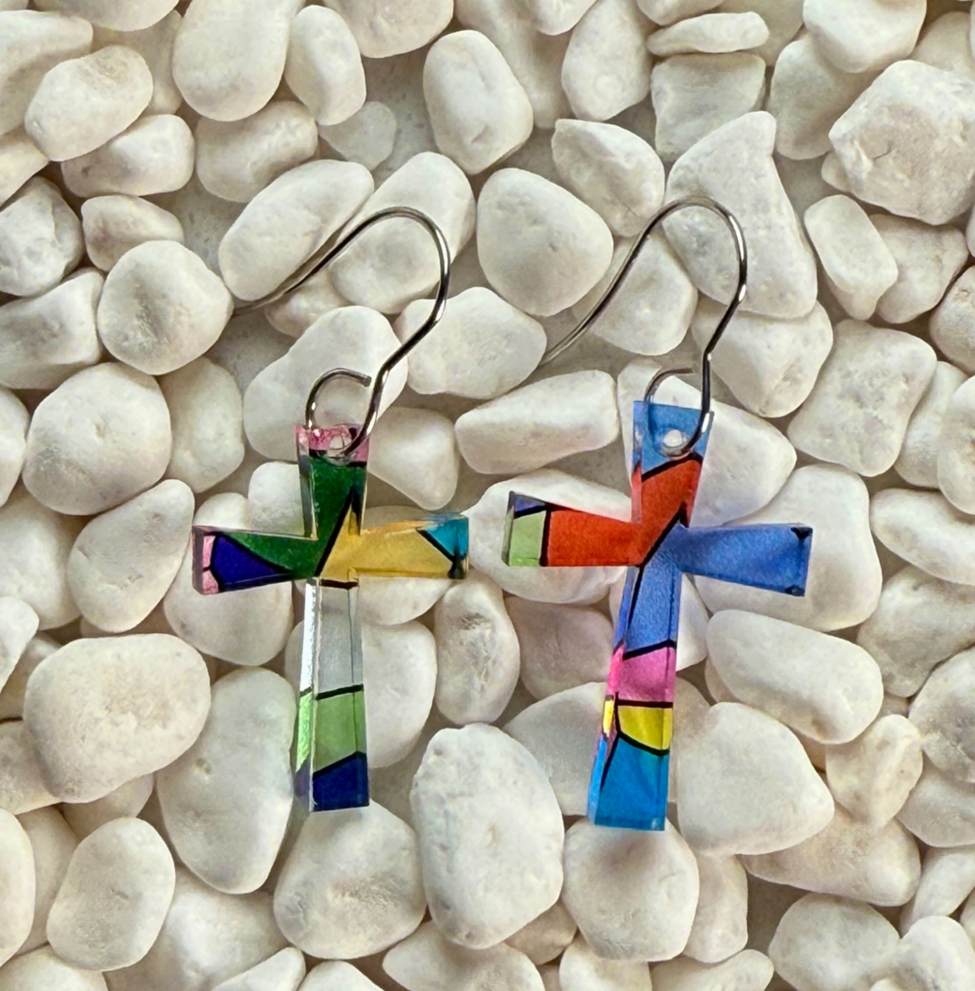Stained Glass Acrylic Crosses