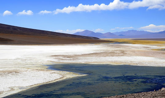 Copiapó region coastline and desert scenery in Chile