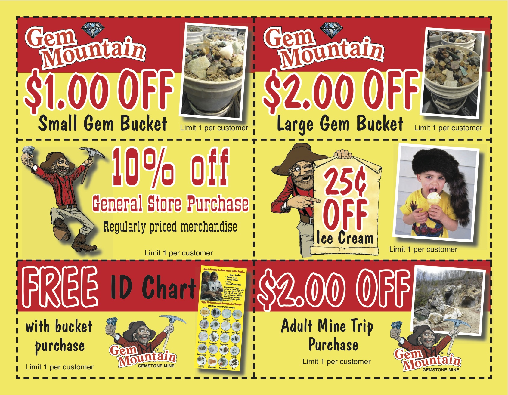 Printable Coupons Gem Mountain Gemstone Mine