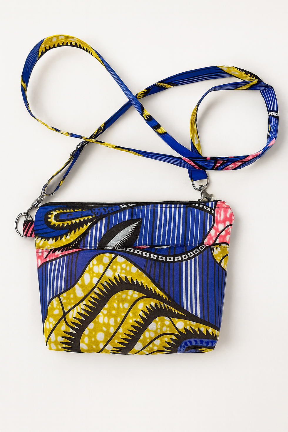 African Wax Print Crossbody Bag