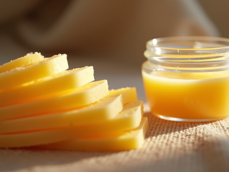 Waxing strips and warm wax pot ready for Brazilian wax treatment