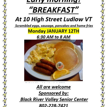 Breakfast - Monday, Jan 12th 6:30-8AM