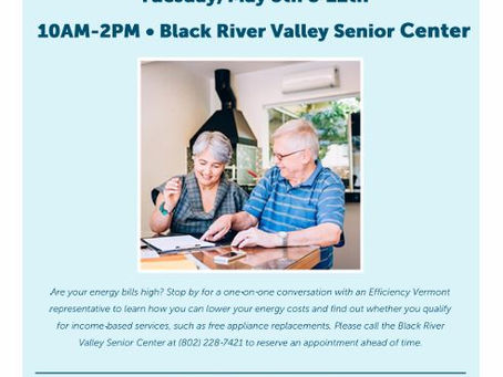 Energy Savings Help - May 5th & 12th 10AM-2PM