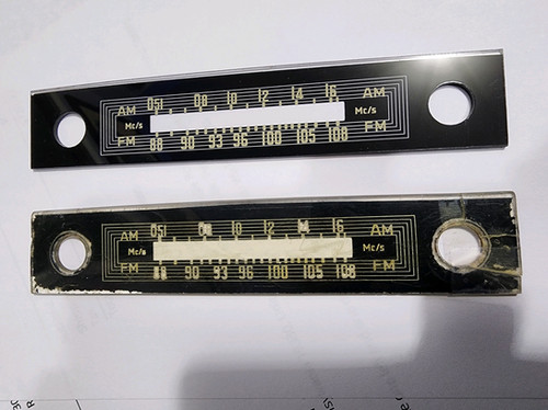 Becker Mexico AM/FM Radio face for Mercedes 300SL Roadster | Classic ...