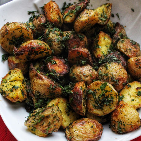 Pommes de terre fondantes, rôties à l'aneth 