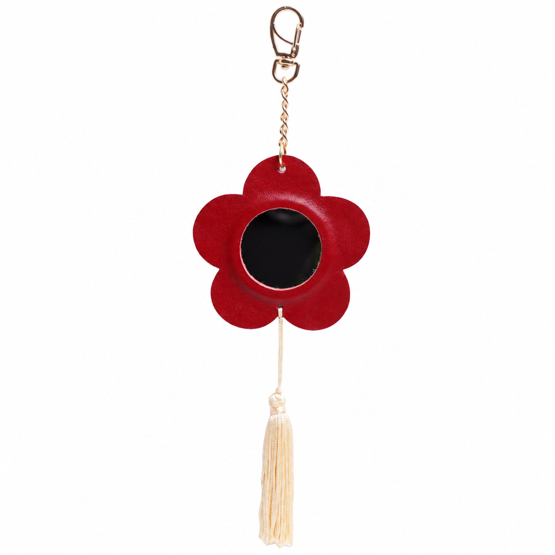 Charm Bag com Espelho e Tassel Flor 3096