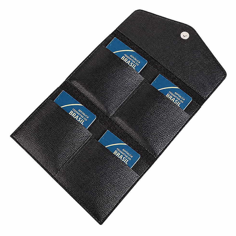 Miniatura: Porta Passaporte  Família Premium 4 Slots Artlux