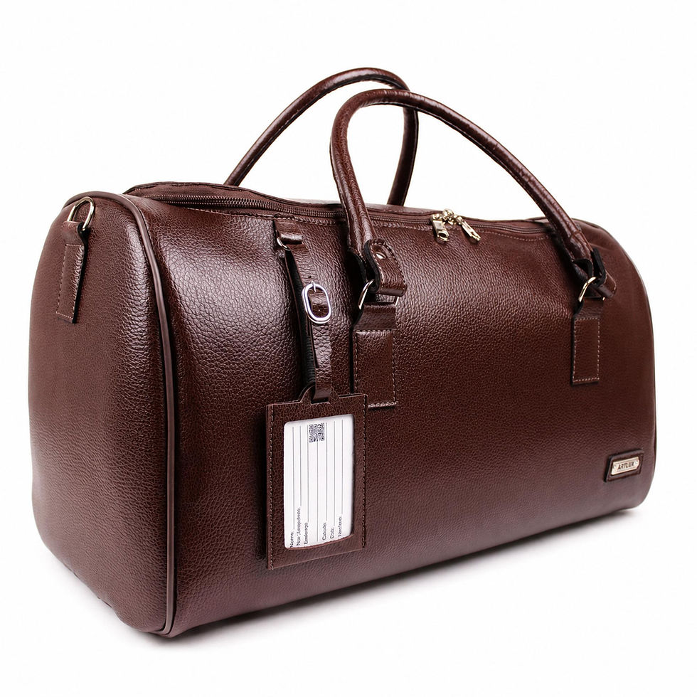 Miniatura: Bolsa de Viagem Alta Qualidade c/ Couro Artlux 9042