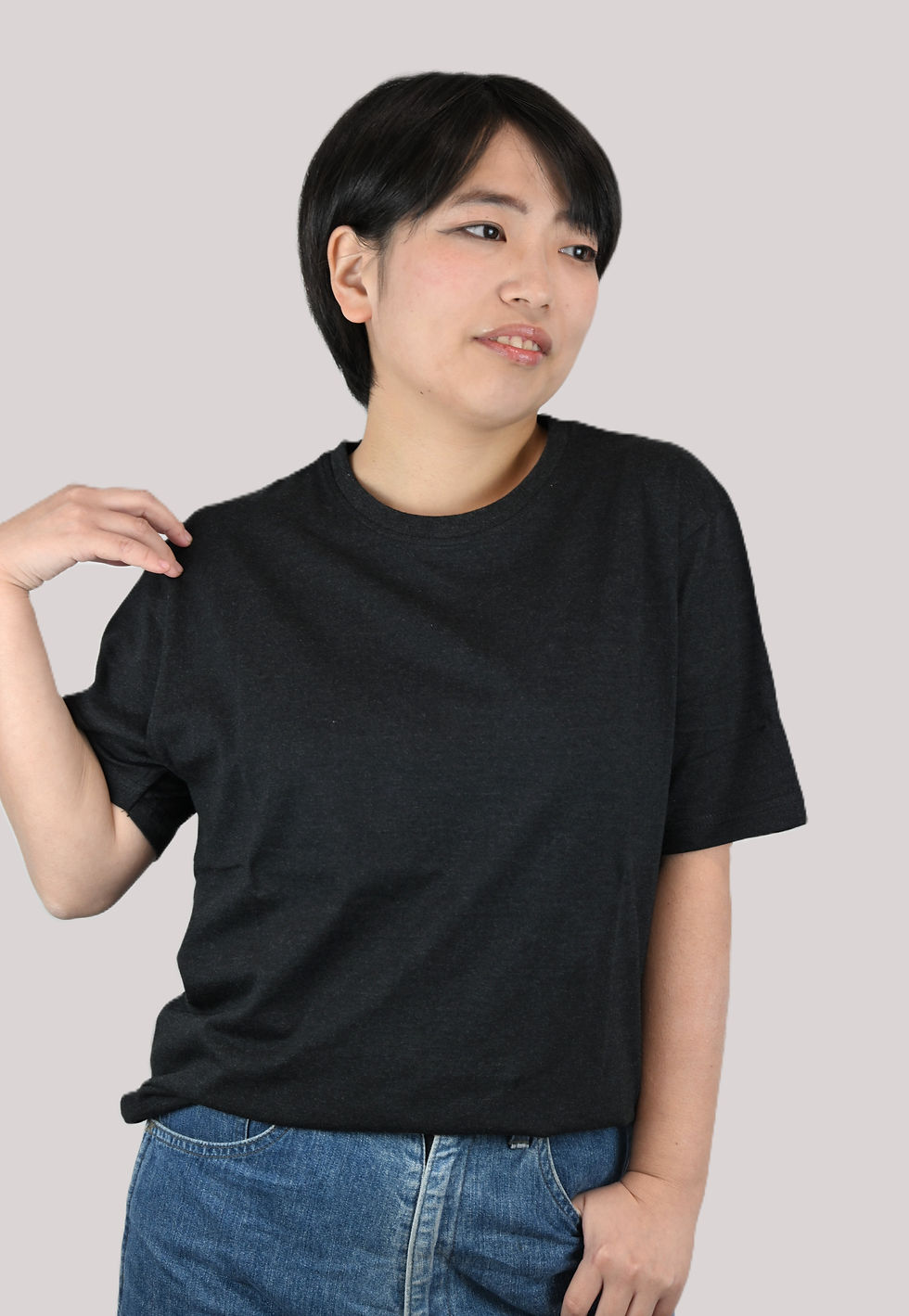 サムネイル： タグレスインディアンコットン 無地Ｔシャツ［男女兼用］