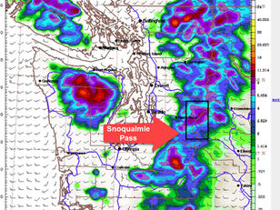 March 22: Monday sun → Wednesday snow (5–8")