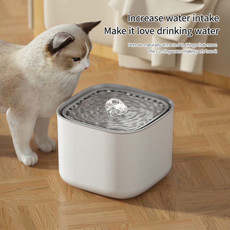 3L Cat Water Fountain Auto Recirculate Filter Large Capacity Filtring Cat Water