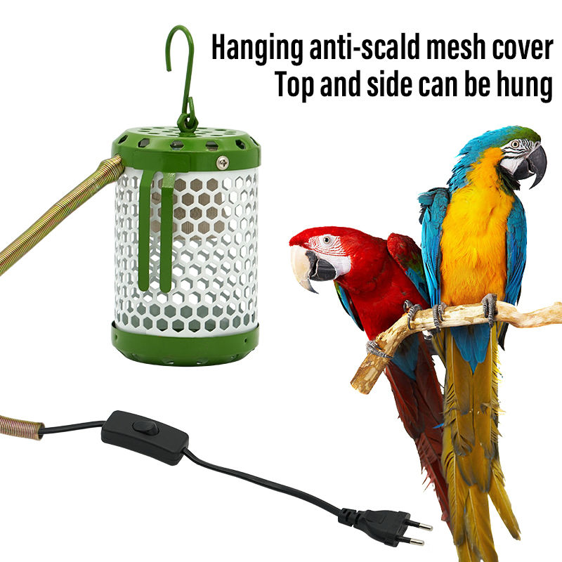1Pcs Pet Parrot Heat Preservation Lamp Ceramic Heating Lamp Anti-Bite Scalding R