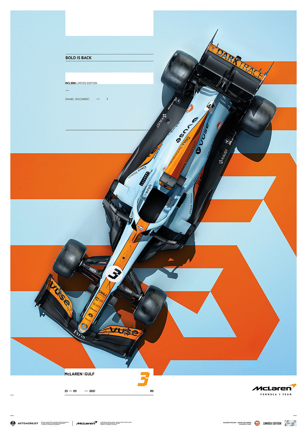 MCLAREN X GULF - DANIEL RICCIARDO - 2021 | LIMITED EDITION