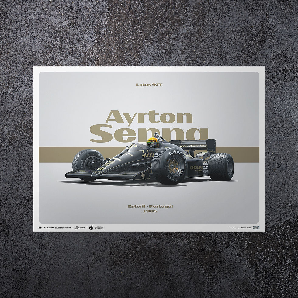 Thumbnail: Lotus 97T - Ayrton Senna - Horizontal Tribute - Estoril, 1985 | Limited Edition