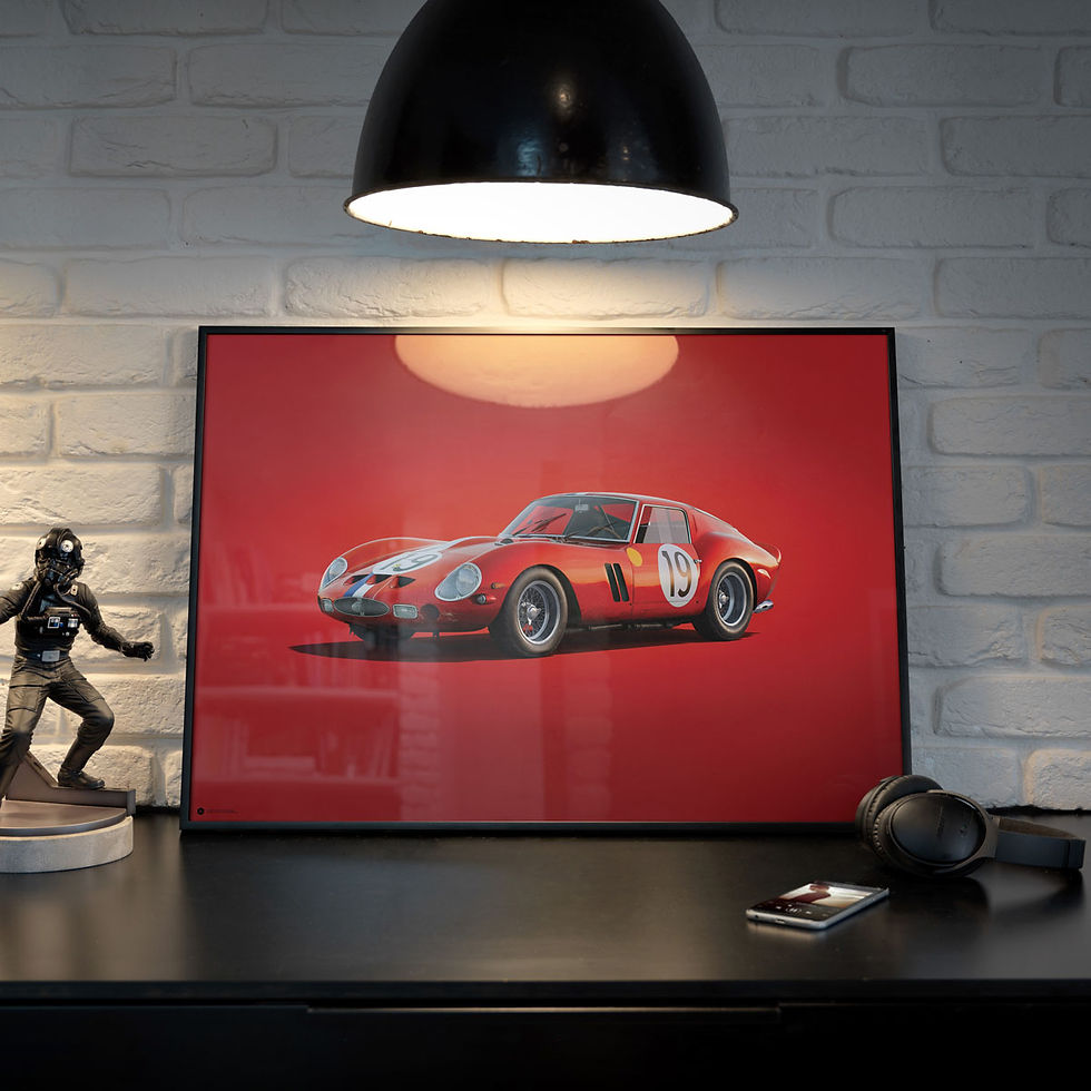 Thumbnail: FERRARI 250 GTO - RED - 24H LE MANS - 1962 - COLORS OF SPEED POSTER