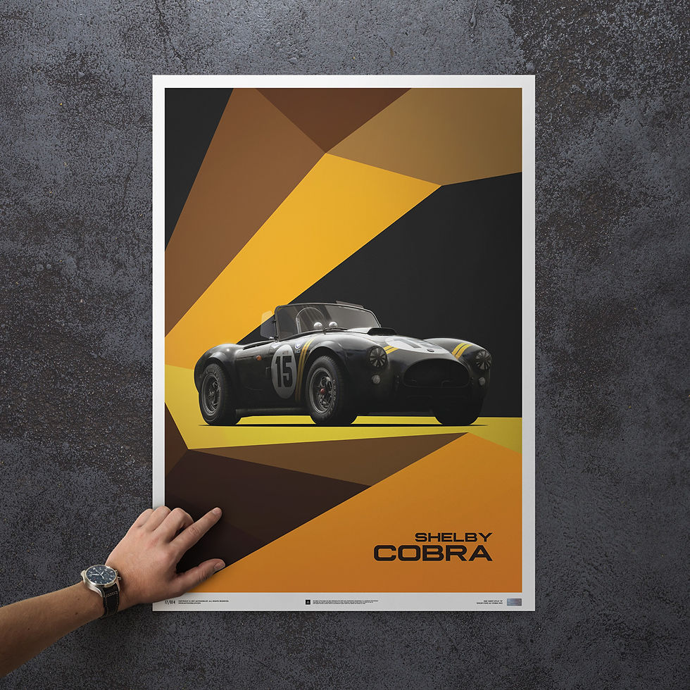 Thumbnail: Shelby-Ford AC Cobra Mk II - Black - 1962 - Limited Poster