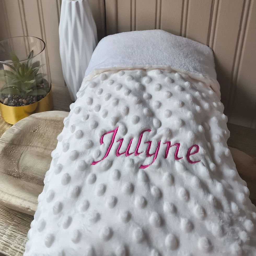 Miniature : Couverture minky personnalisée