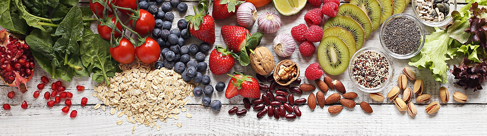 Flat lay of Healthy Food
