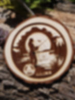 She's Gone Fishin' Sobriety Chip *Personalized* Sober AA NA Al Anon Medallion E
