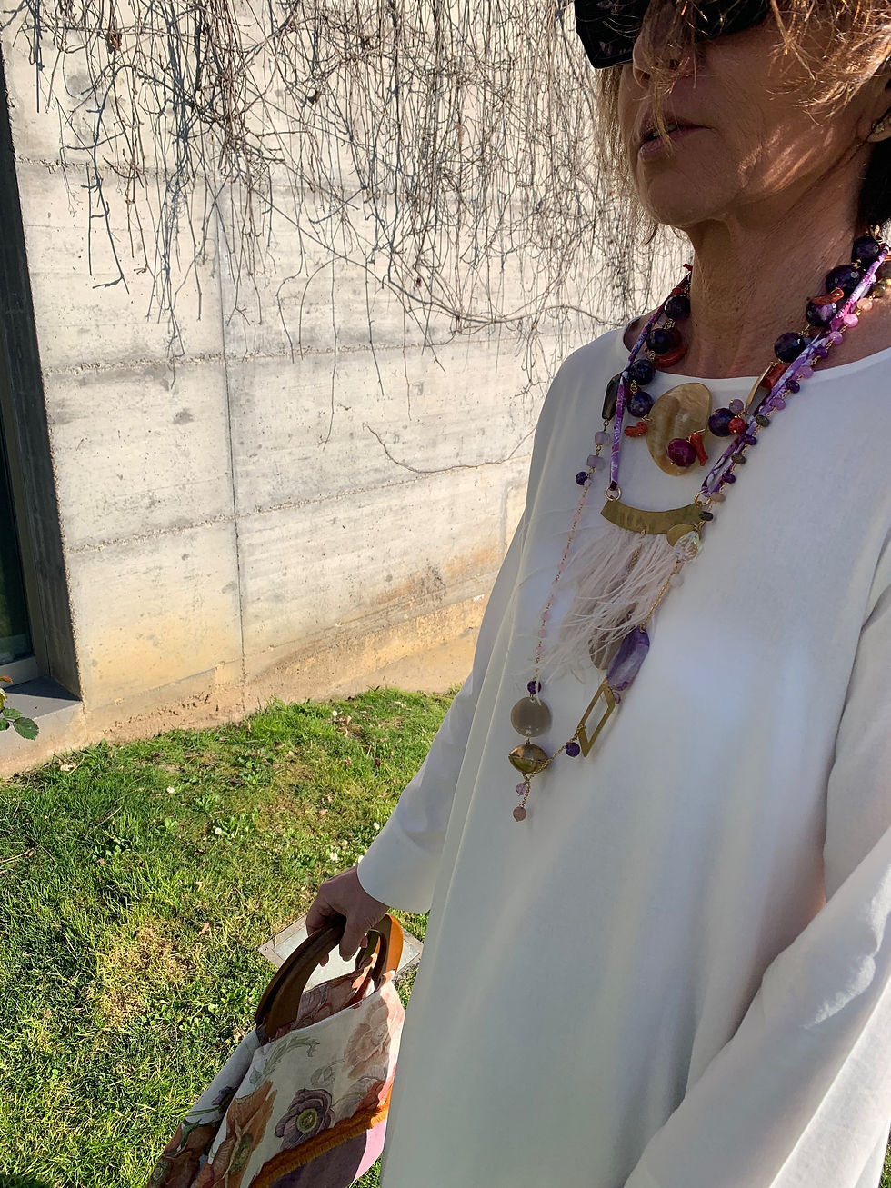 Miniatura: collana lillà