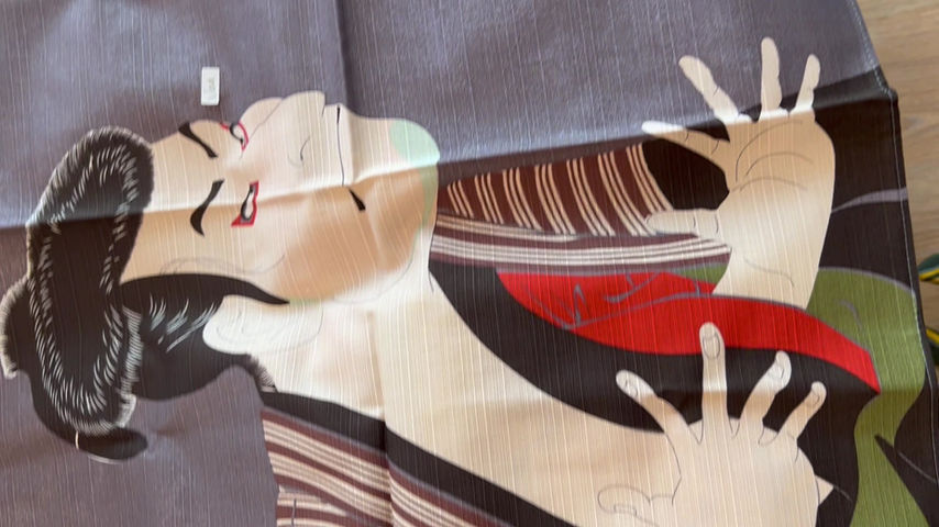 Miniaturbild: Furoshiki 48 Ukiyo-e |Sonomamaji guchi mi ~yaukaikougojuusanbiki